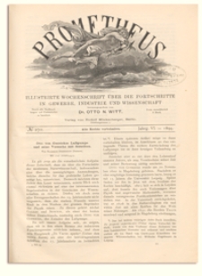 Prometheus : Illustrirte Wochenschrift über die Fortschritte in Gewerbe, Industrie und Wissenschaft. 6. Jahrgang, 1894, Nr 270