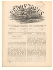 Prometheus : Illustrirte Wochenschrift über die Fortschritte in Gewerbe, Industrie und Wissenschaft. 6. Jahrgang, 1895, Nr 279