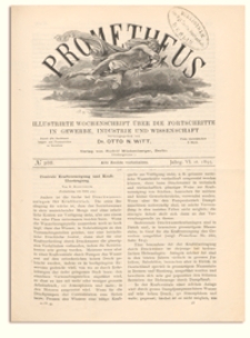 Prometheus : Illustrirte Wochenschrift über die Fortschritte in Gewerbe, Industrie und Wissenschaft. 6. Jahrgang, 1895, Nr 288