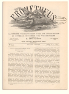 Prometheus : Illustrirte Wochenschrift über die Fortschritte in Gewerbe, Industrie und Wissenschaft. 6. Jahrgang, 1895, Nr 295