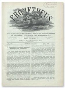 Prometheus : Illustrirte Wochenschrift über die Fortschritte in Gewerbe, Industrie und Wissenschaft. 7. Jahrgang, 1895, Nr 316