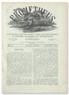 Prometheus : Illustrirte Wochenschrift über die Fortschritte in Gewerbe, Industrie und Wissenschaft. 7. Jahrgang, 1896, Nr 329