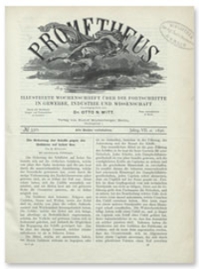 Prometheus : Illustrirte Wochenschrift über die Fortschritte in Gewerbe, Industrie und Wissenschaft. 7. Jahrgang, 1896, Nr 330