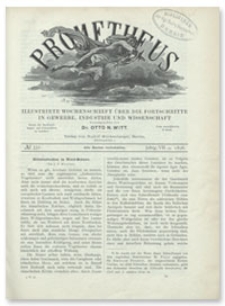 Prometheus : Illustrirte Wochenschrift über die Fortschritte in Gewerbe, Industrie und Wissenschaft. 7. Jahrgang, 1896, Nr 331
