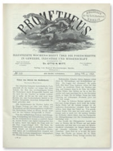Prometheus : Illustrirte Wochenschrift über die Fortschritte in Gewerbe, Industrie und Wissenschaft. 7. Jahrgang, 1896, Nr 335