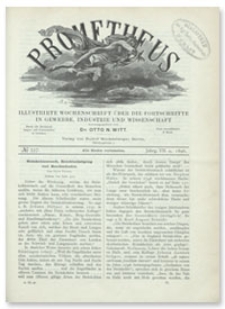 Prometheus : Illustrirte Wochenschrift über die Fortschritte in Gewerbe, Industrie und Wissenschaft. 7. Jahrgang, 1896, Nr 337