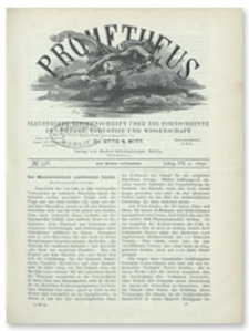 Prometheus : Illustrirte Wochenschrift über die Fortschritte in Gewerbe, Industrie und Wissenschaft. 7. Jahrgang, 1896, Nr 338