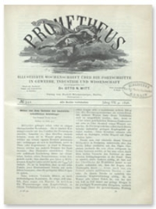 Prometheus : Illustrirte Wochenschrift über die Fortschritte in Gewerbe, Industrie und Wissenschaft. 7. Jahrgang, 1896, Nr 342