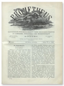 Prometheus : Illustrirte Wochenschrift über die Fortschritte in Gewerbe, Industrie und Wissenschaft. 7. Jahrgang, 1896, Nr 344