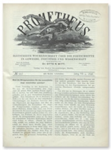 Prometheus : Illustrirte Wochenschrift über die Fortschritte in Gewerbe, Industrie und Wissenschaft. 7. Jahrgang, 1896, Nr 347