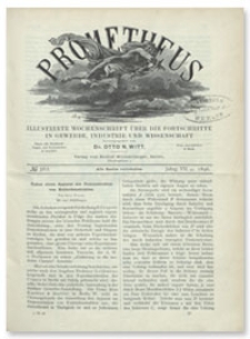 Prometheus : Illustrirte Wochenschrift über die Fortschritte in Gewerbe, Industrie und Wissenschaft. 7. Jahrgang, 1896, Nr 362