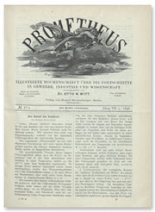 Prometheus : Illustrirte Wochenschrift über die Fortschritte in Gewerbe, Industrie und Wissenschaft. 7. Jahrgang, 1896, Nr 364