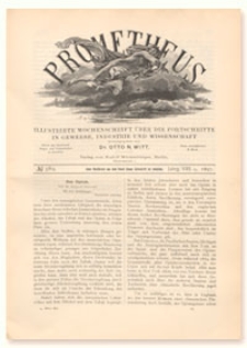 Prometheus : Illustrirte Wochenschrift über die Fortschritte in Gewerbe, Industrie und Wissenschaft. 8. Jahrgang, 1897, Nr 389