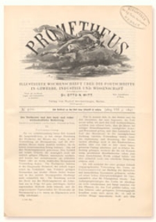 Prometheus : Illustrirte Wochenschrift über die Fortschritte in Gewerbe, Industrie und Wissenschaft. 8. Jahrgang, 1897, Nr 400