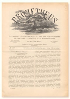 Prometheus : Illustrirte Wochenschrift über die Fortschritte in Gewerbe, Industrie und Wissenschaft. 8. Jahrgang, 1897, Nr 407