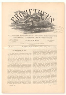 Prometheus : Illustrirte Wochenschrift über die Fortschritte in Gewerbe, Industrie und Wissenschaft. 8. Jahrgang, 1897, Nr 412