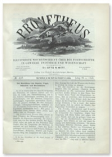 Prometheus : Illustrirte Wochenschrift über die Fortschritte in Gewerbe, Industrie und Wissenschaft. 9. Jahrgang, 1898, Nr 438