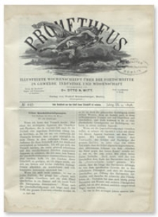 Prometheus : Illustrirte Wochenschrift über die Fortschritte in Gewerbe, Industrie und Wissenschaft. 9. Jahrgang, 1898, Nr 445