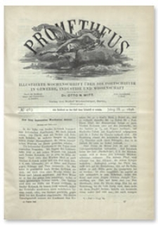 Prometheus : Illustrirte Wochenschrift über die Fortschritte in Gewerbe, Industrie und Wissenschaft. 9. Jahrgang, 1898, Nr 463