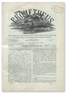 Prometheus : Illustrirte Wochenschrift über die Fortschritte in Gewerbe, Industrie und Wissenschaft. 10. Jahrgang, 1899, Nr 488