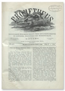 Prometheus : Illustrirte Wochenschrift über die Fortschritte in Gewerbe, Industrie und Wissenschaft. 10. Jahrgang, 1899, Nr 496