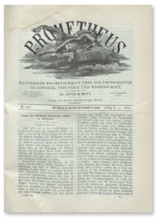 Prometheus : Illustrirte Wochenschrift über die Fortschritte in Gewerbe, Industrie und Wissenschaft. 10. Jahrgang, 1899, Nr 497