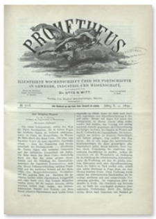 Prometheus : Illustrirte Wochenschrift über die Fortschritte in Gewerbe, Industrie und Wissenschaft. 10. Jahrgang, 1899, Nr 508