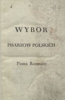 J&oacute;zefa Szymanowskiego wierszem i prozą pisma r&oacute;żne