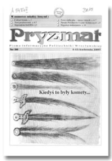 Pryzmat : Pismo Informacyjne Politechniki Wrocławskiej. 1-15 kwietnia 1997, nr 90