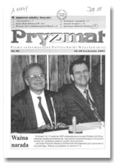 Pryzmat : Pismo Informacyjne Politechniki Wrocławskiej. 16-30 kwietnia 1997, nr 91