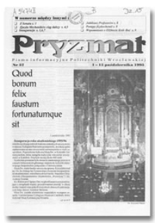 Pryzmat : Pismo Informacyjne Politechniki Wrocławskiej. 1-15 października 1995, nr 57