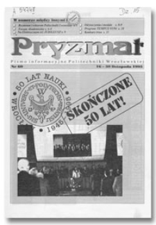 Pryzmat : Pismo Informacyjne Politechniki Wrocławskiej. 16-30 listopada 1995, nr 60