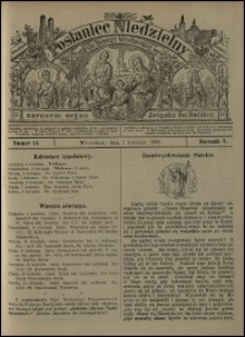 Posłaniec Niedzielny dla Dyecezyi Wrocławskiej. R. 5, 1899, nr 14