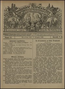 Posłaniec Niedzielny dla Dyecezyi Wrocławskiej. R. 5, 1899, nr 47