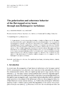 The polarization and coherence behavior of the flat-topped array beam through non-Kolmogorov turbulence
