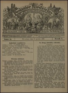 Posłaniec Niedzielny dla Dyecezyi Wrocławskiej. R. 5, 1899, nr 50