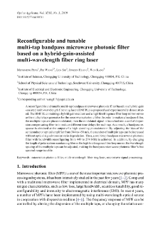 Reconfigurable and tunable multi-tap bandpass microwave photonic filter based on a hybrid-gain-assisted multi-wavelength fiber ring laser