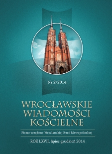 Wrocławskie Wiadomości Kościelne. R. 67 (2014), nr 2