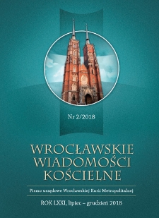 Wrocławskie Wiadomości Kościelne. R. 71 (2018), nr 2