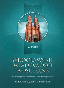 Wrocławskie Wiadomości Kościelne. R. 72 (2019), nr 1
