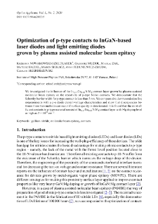 Optimization of p-type contacts to InGaN-based laser diodes and light emitting diodes grown by plasma assisted molecular beam epitaxy