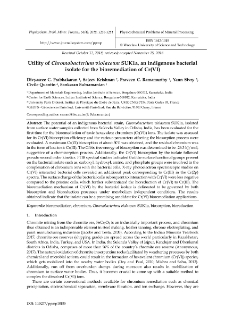 Utility of Chromobacterium violaceum SUK1a, an indigenous bacterial isolate for the bioremediation of Cr(VI)