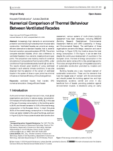 Numerical Comparison of Thermal Behaviour Between Ventilated Facades