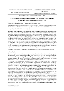 A fundamental study of monovalent and divalent ions on froth properties in the presence of terpenic oil