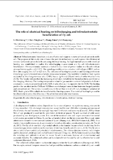 The role of electrical heating on tribocharging and triboelectrostatic beneficiation of fly ash