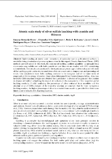Atomic scale study of silver sulfide leaching with cyanide and thiourea