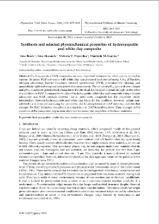 Synthesis and selected physicochemical properties of hydroxyapatite and white clay composite