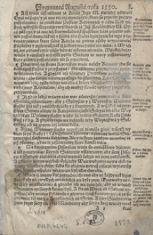 Constitucie, Statuta y Przywileie na walnych Seymiech Koronnych od Roku Pańskiego 1550 aż do Roku 1578 uchwalone [...]