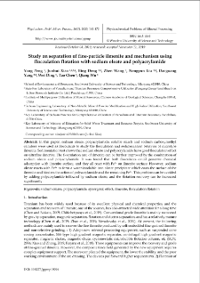 Study on separation of fine-particle ilmenite and mechanism using flocculation flotation with sodium oleate and polyacrylamide