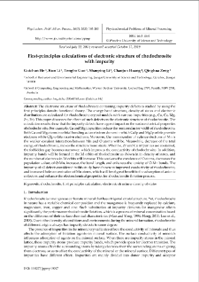 First-principles calculations of electronic structure of rhodochrosite with impurity